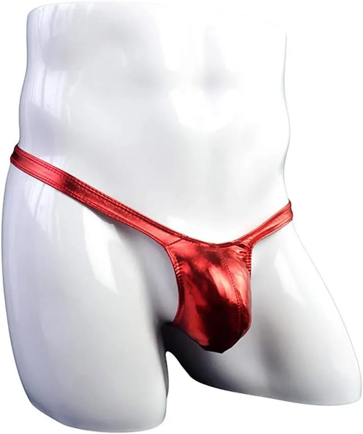 2/3/4/5pcs Bikini Thong for Men Thong Swimwear Sexy G-String Briefs Gay Comfortable Patent Leather Briefs