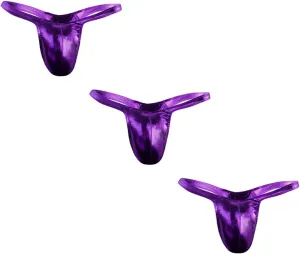 2/3/4/5pcs Bikini Thong for Men Thong Swimwear Sexy G-String Briefs Gay Comfortable Patent Leather Briefs