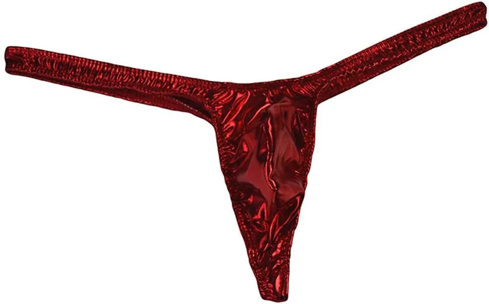 2/3/4/5pcs Bikini Thong for Men Thong Swimwear Sexy G-String Briefs Gay Comfortable Patent Leather Briefs