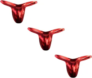 2/3/4/5pcs Bikini Thong for Men Thong Swimwear Sexy G-String Briefs Gay Comfortable Patent Leather Briefs