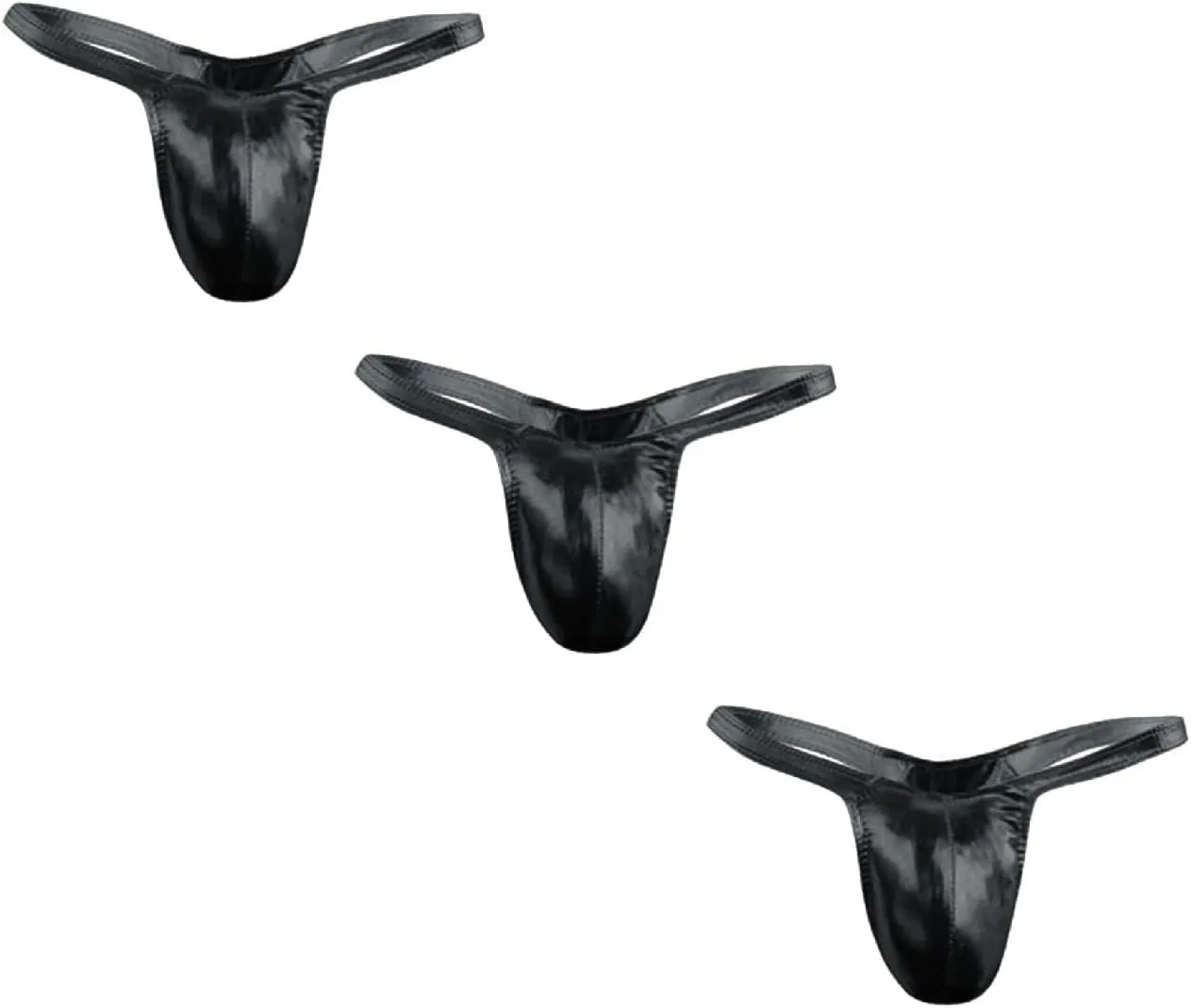 2/3/4/5pcs Bikini Thong for Men Thong Swimwear Sexy G-String Briefs Gay Comfortable Patent Leather Briefs