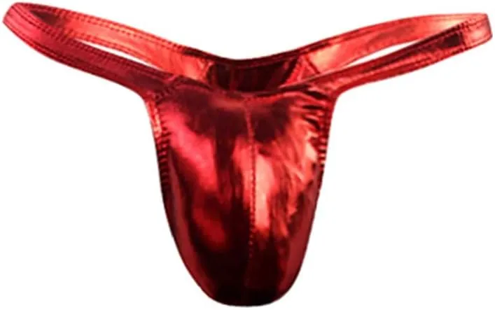 2/3/4/5pcs Bikini Thong for Men Thong Swimwear Sexy G-String Briefs Gay Comfortable Patent Leather Briefs