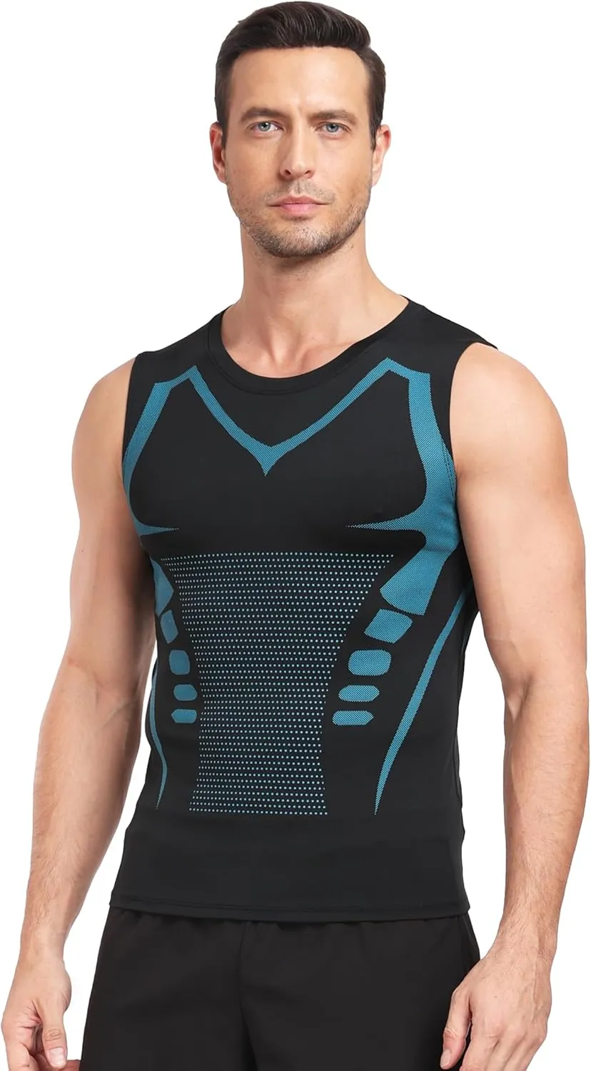 3Pack Mens Running Sport Tank Tops Dry Fit Gym Wicking Athletic Mesh Breathable Cool Workout Sleeveless Shirts Base Layer