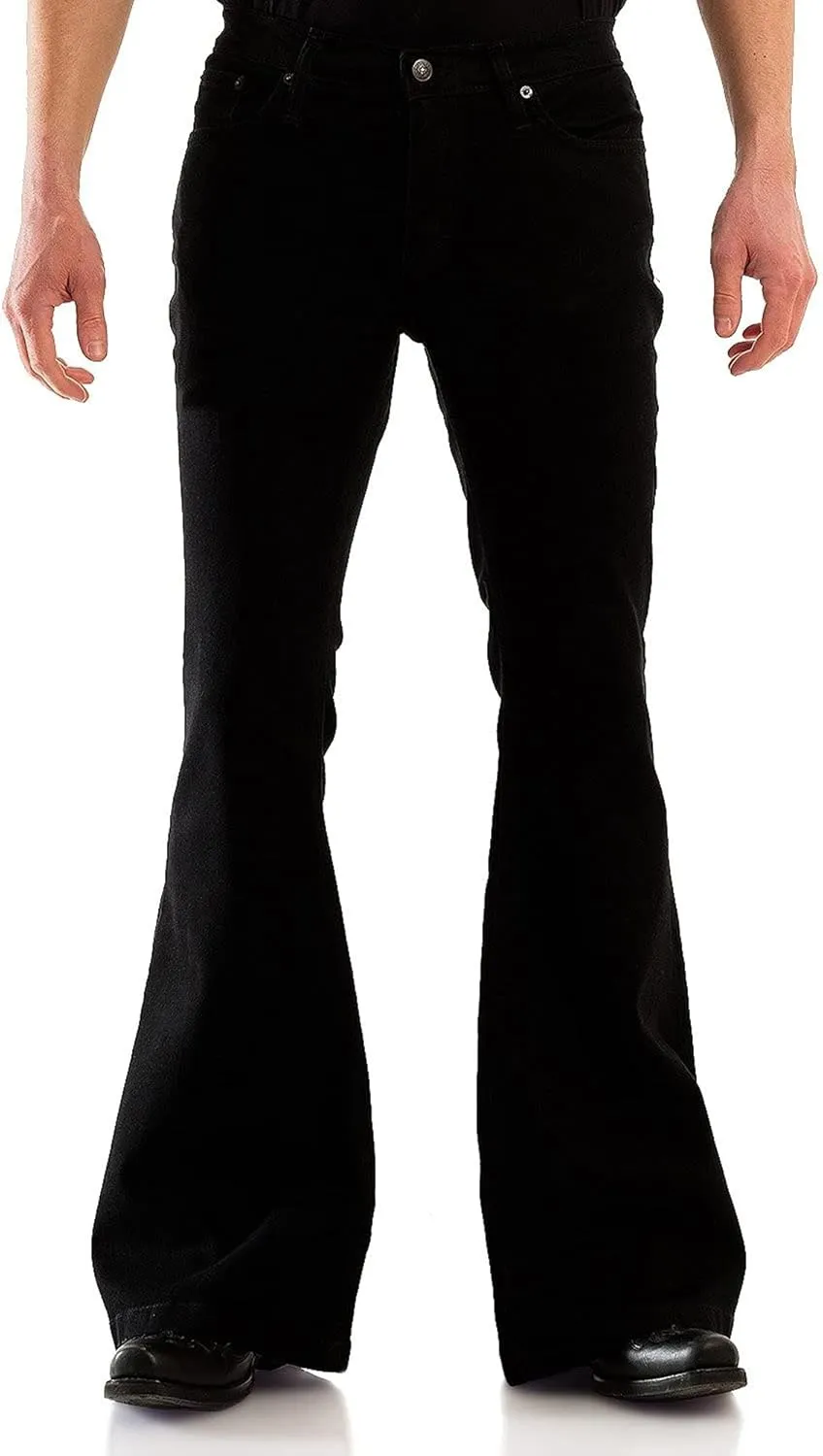 70s Disco Pants for Men,Mens Bell Bottom Jeans Pants,60s 70s Bell Bottoms Vintage Denim Pants Jeans for Men