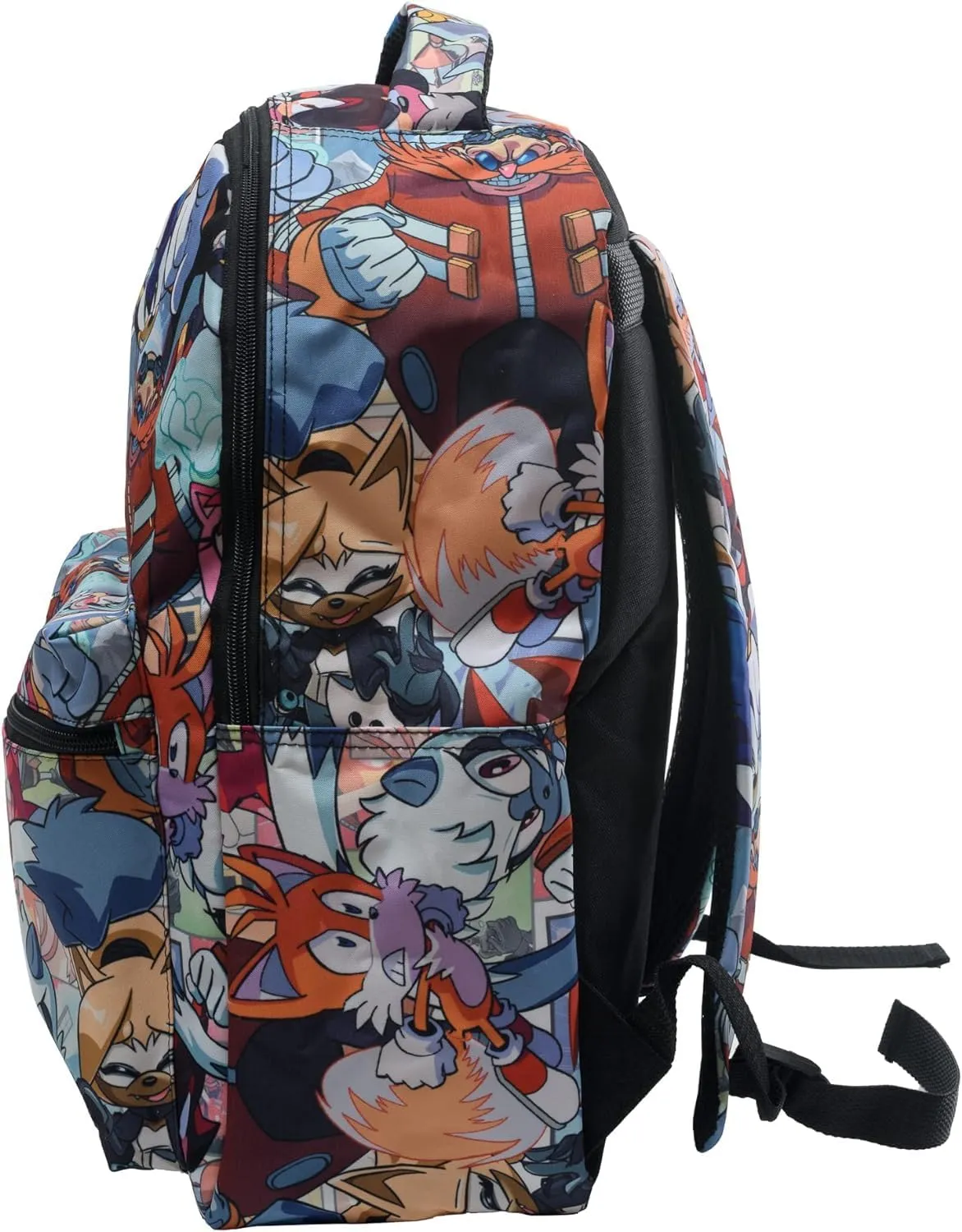 AI ACCESSORY INNOVATIONS Sonic The Hedgehog Backpack: Engaging School Bag with Sonic Characters for Kids & Adults - Durable & Comfortable Everyday Gear
