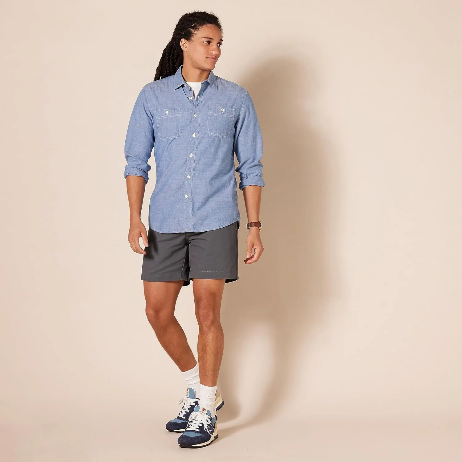 Amazon Essentials Men's Classic-Fit 7" Chino Short