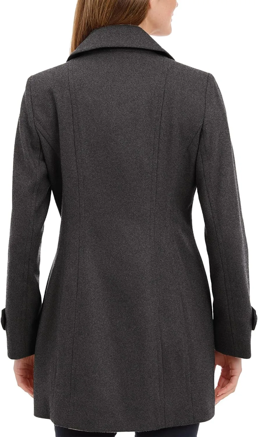 Anne Klein Women's Classic Double Breasted Wool Coat