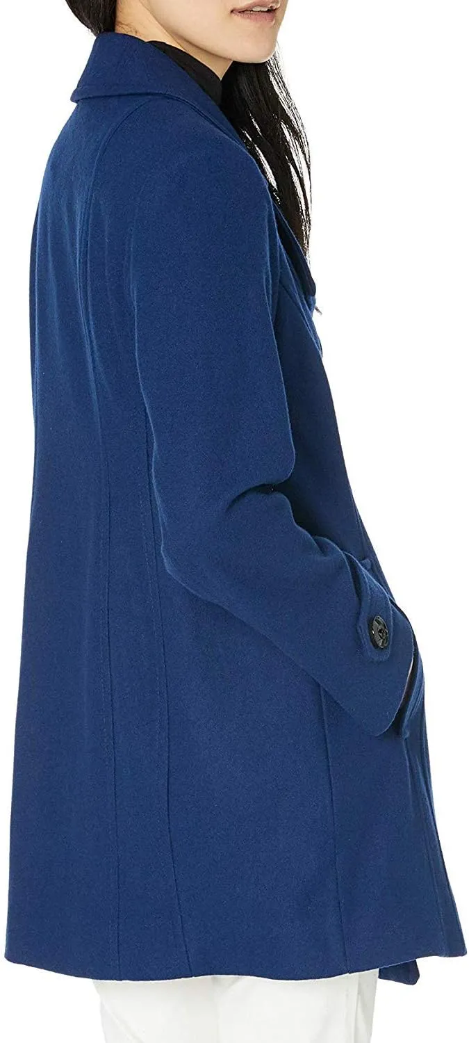 Anne Klein Women's Classic Double Breasted Wool Coat