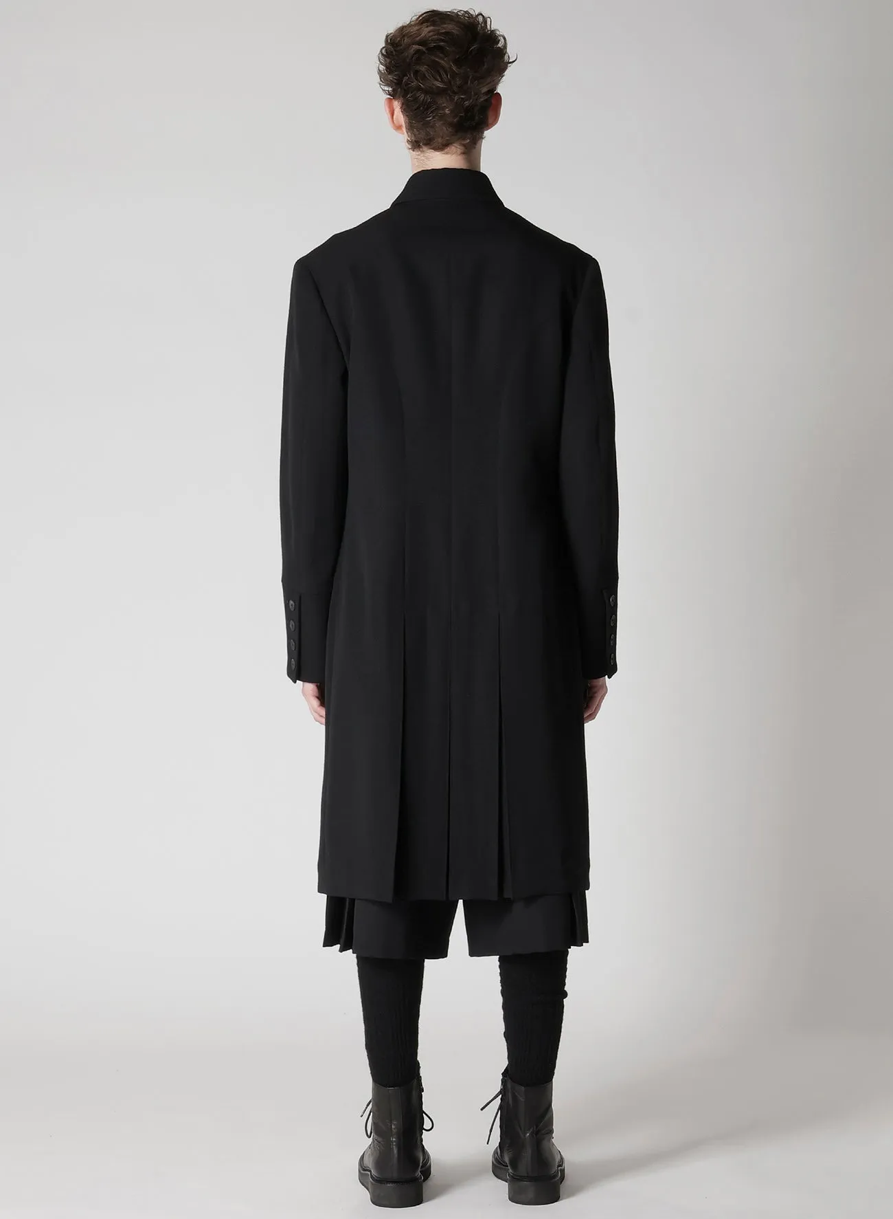 ARMY GABARDINE BACK BOX PLEATS JACKET