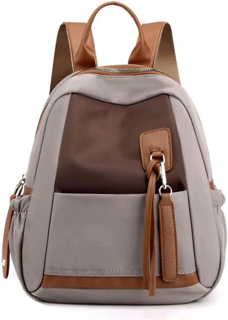 Backpack for women Ladies Casual Oxford Cloth Large Capacity Light And Versatile Travel Bag (Khaki)