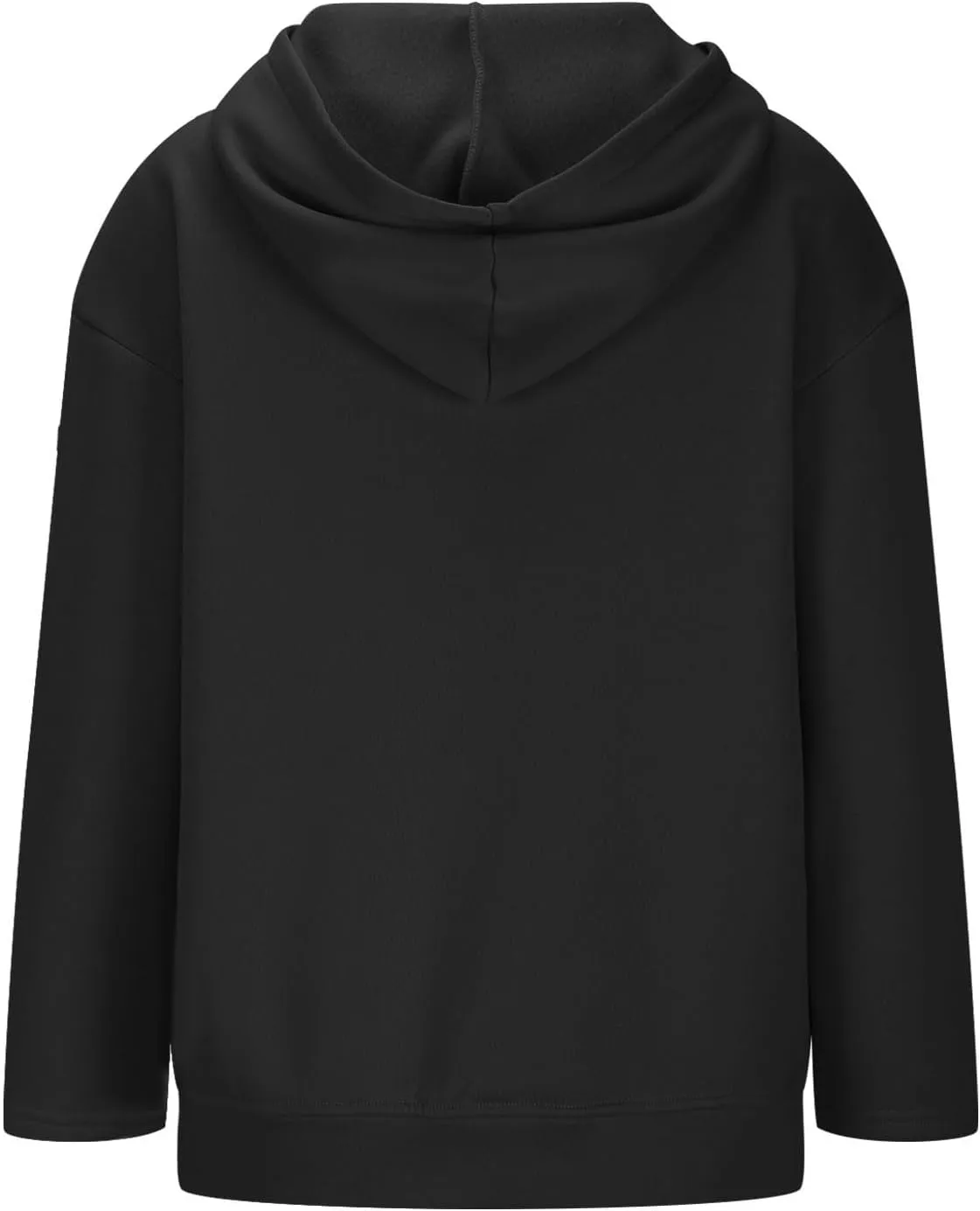 Basic Hoodies For Women Dressy Casual Loose Solid Hooded Sweatshirt With Pockets Fall Fashion Pullover Tops 2024