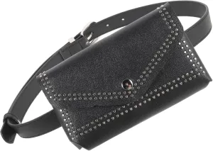 BESPORTBLE Chic Belt Bag for Women Punk Waist Bag Leather Stylish Shape Versatile Accessory