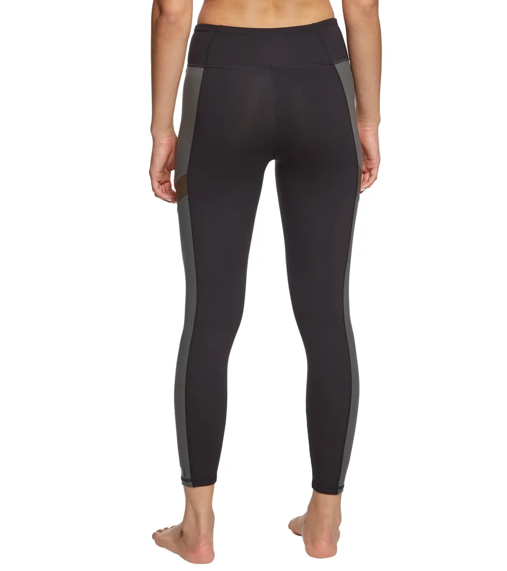 Betsey Johnson Colorblock Metallic Insert 7/8 Yoga Leggings