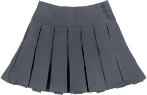 Bienzoe Girls School Uniform Adjustable Waist Stretch Pleated Skirt