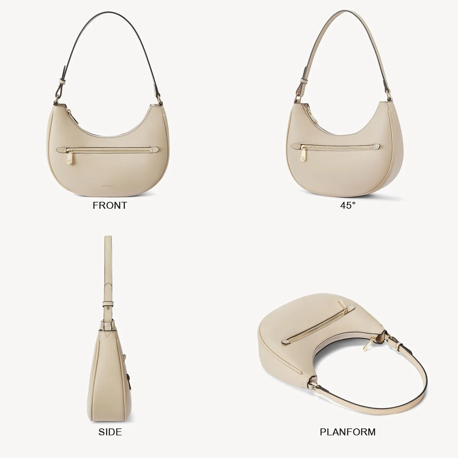 BOSTANTEN Small Purses for Women Trendy Cresent Shoulder Bag Hobo Handbags