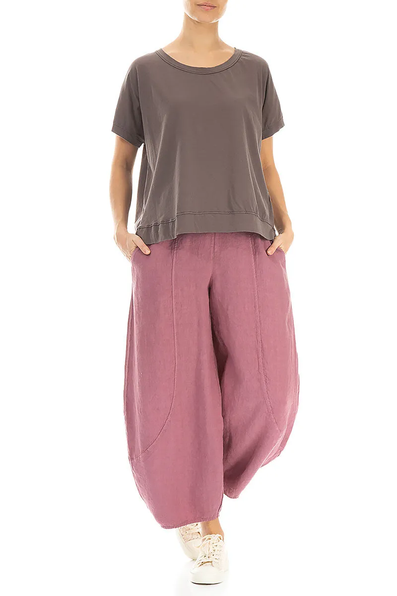 Boxy Truffle Cotton Jersey Top