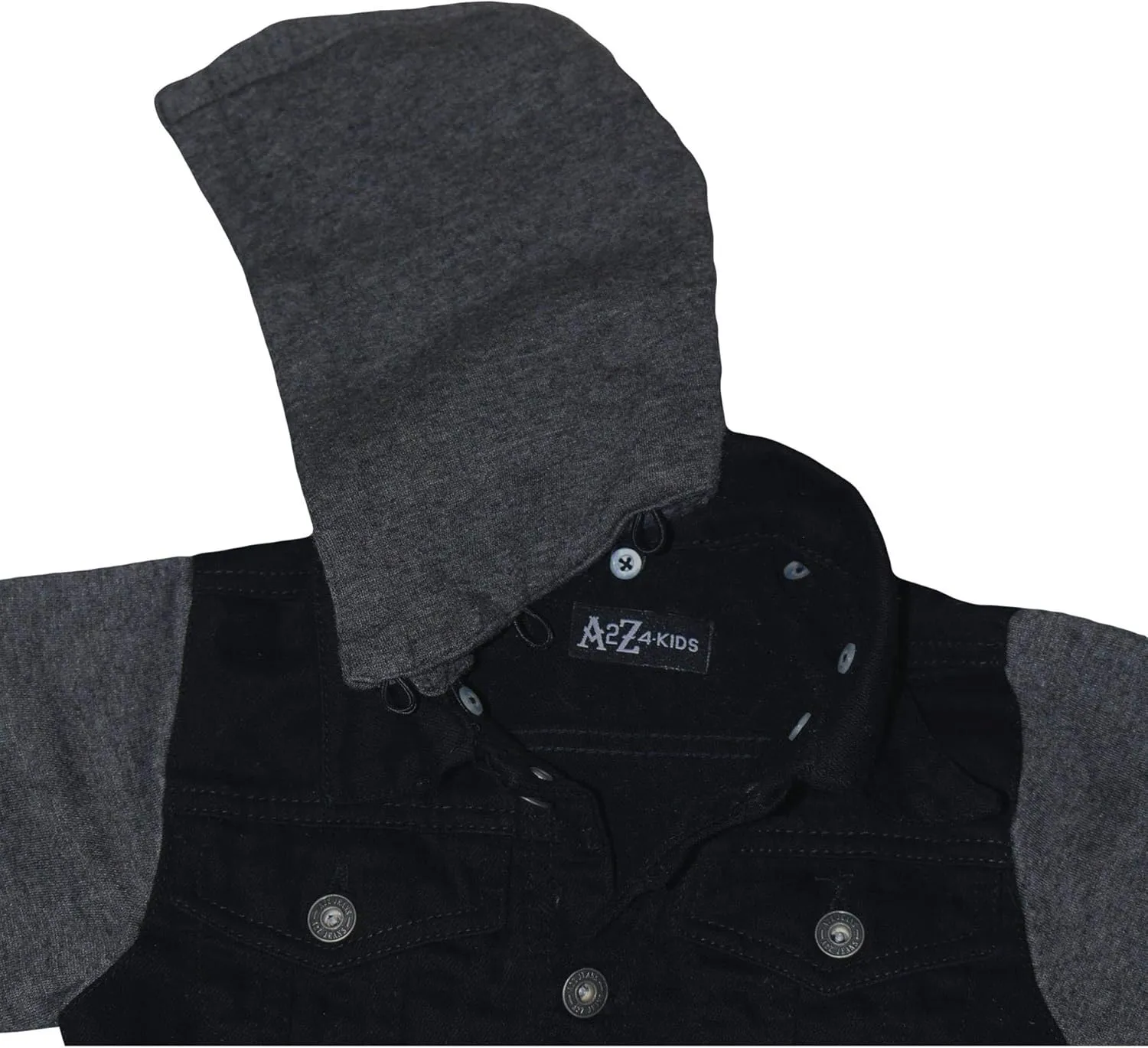 Boys Denim Jacket Long Sleeves Fleece Comfortable Button Closure Hooded Jackets Coat For Every Party Age 2-14
