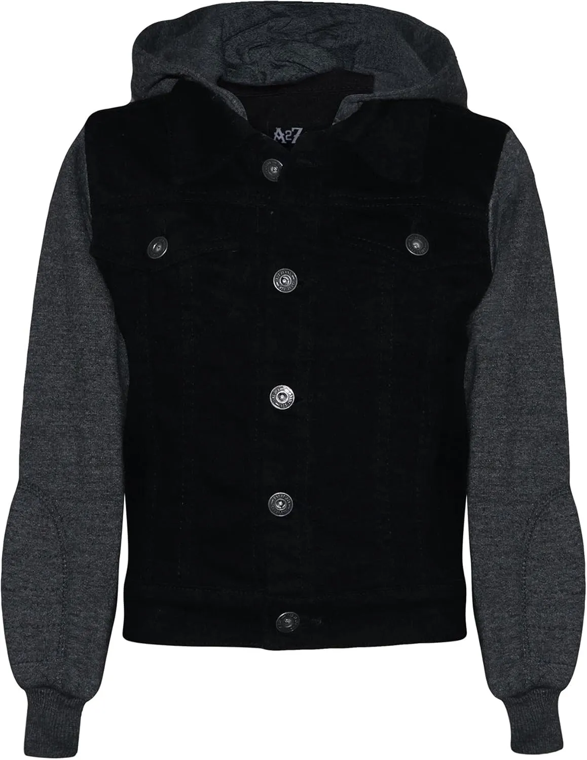 Boys Denim Jacket Long Sleeves Fleece Comfortable Button Closure Hooded Jackets Coat For Every Party Age 2-14