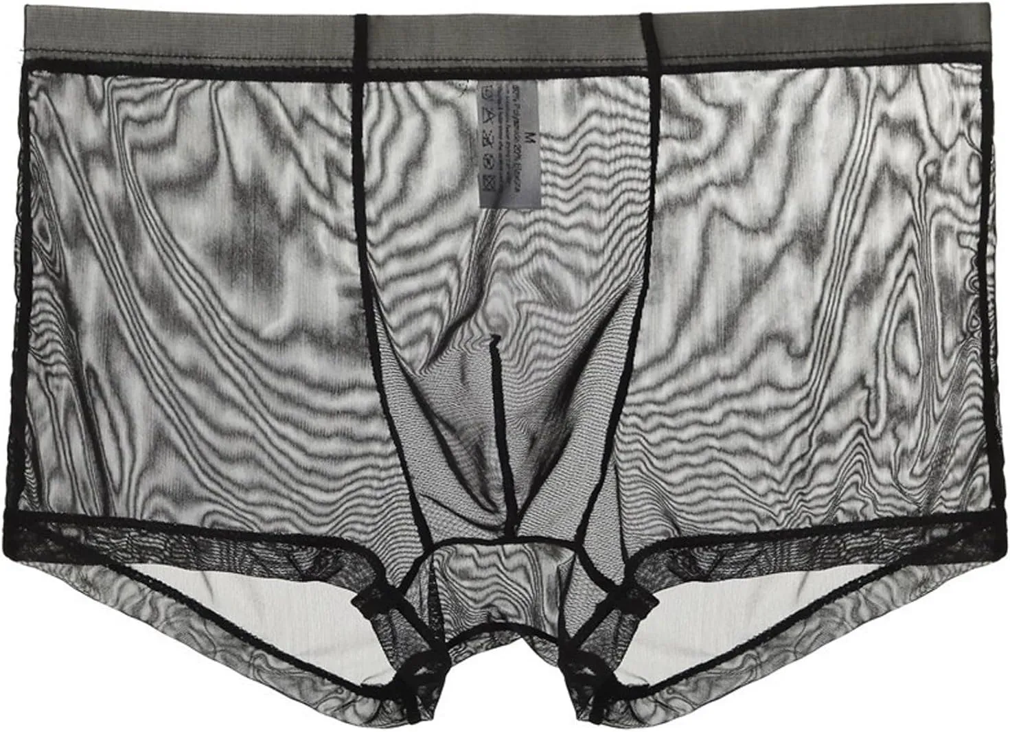 Breathable Ice Silk Men's Boxer Briefs See-Through Underwear Trunk Transparent Stretch Underwear 2025 Date Night