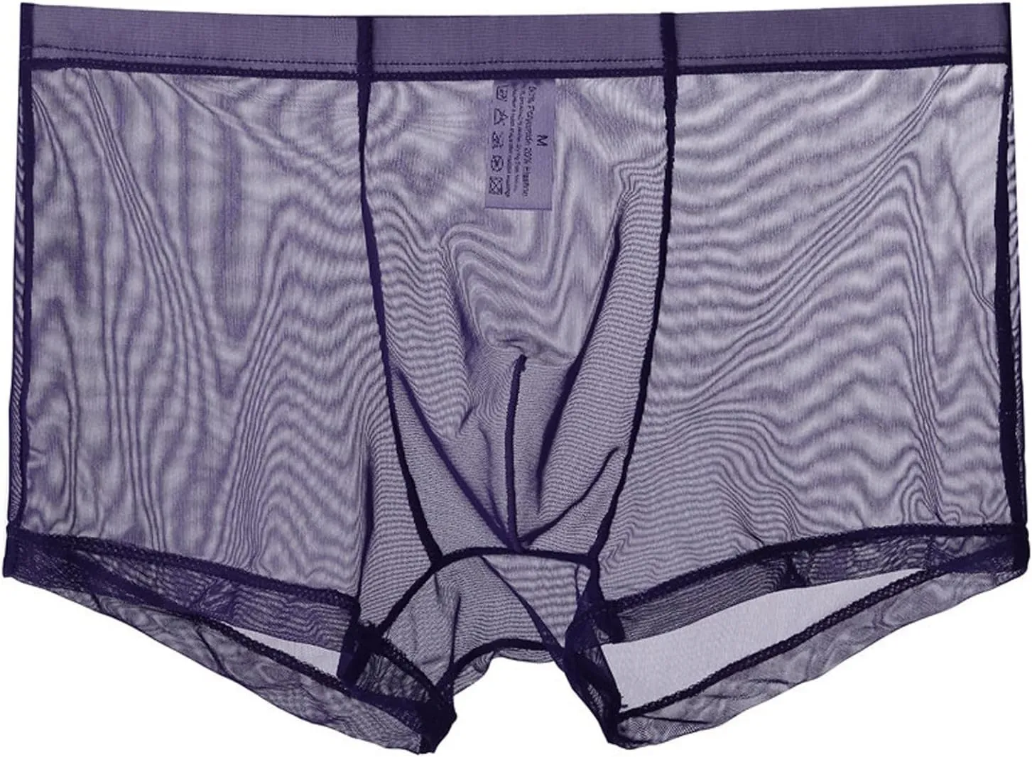 Breathable Ice Silk Men's Boxer Briefs See-Through Underwear Trunk Transparent Stretch Underwear 2025 Date Night