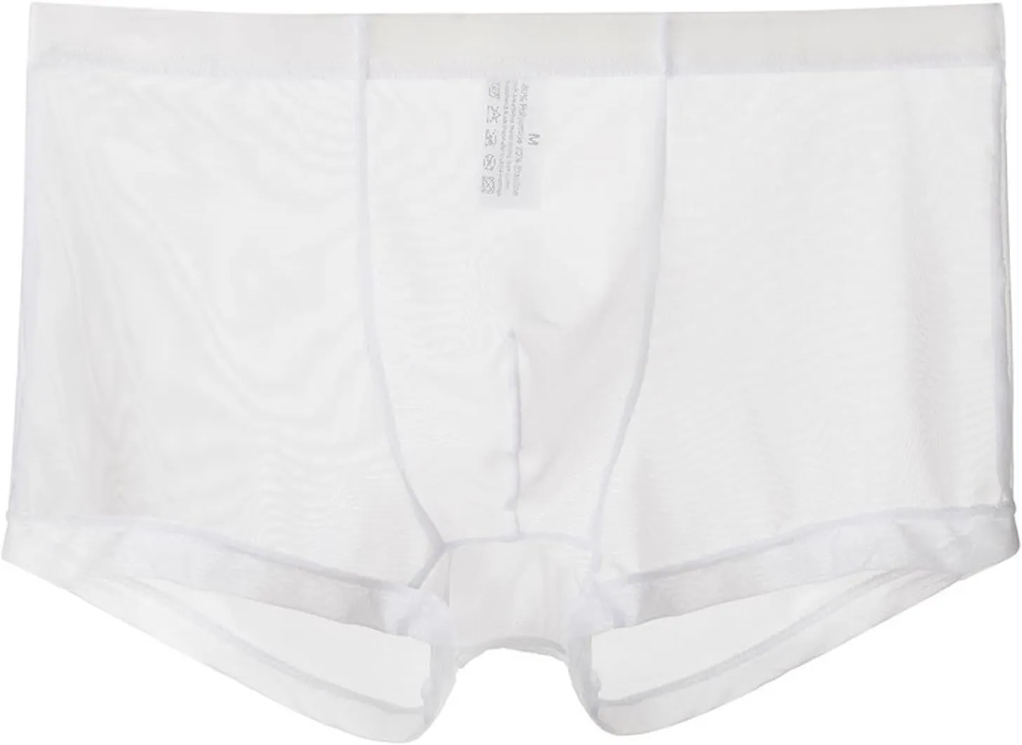 Breathable Ice Silk Men's Boxer Briefs See-Through Underwear Trunk Transparent Stretch Underwear 2025 Date Night