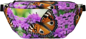 Butterfly Stylish Crossbody Waist Pack - Versatile And Compact Travel Pouch For Hands-Free Storage