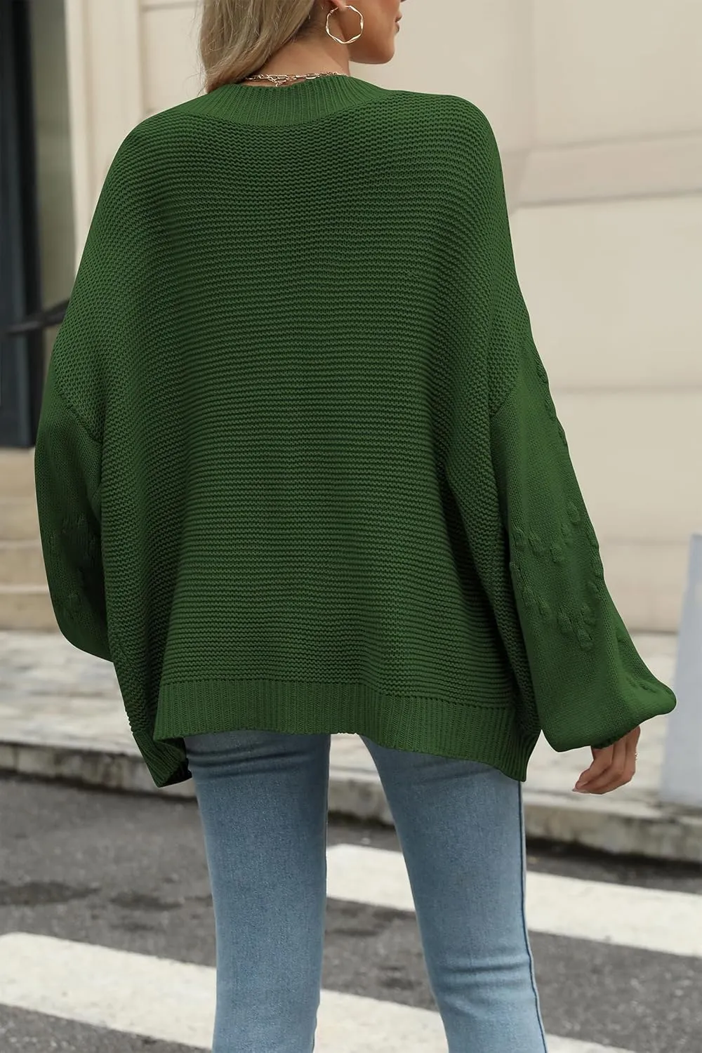 Cakulo Womens 2024 Oversized Chunky Cardigan Sweaters Fall Fashion Open Front Knit Long Sleeve Pockets Cardigans
