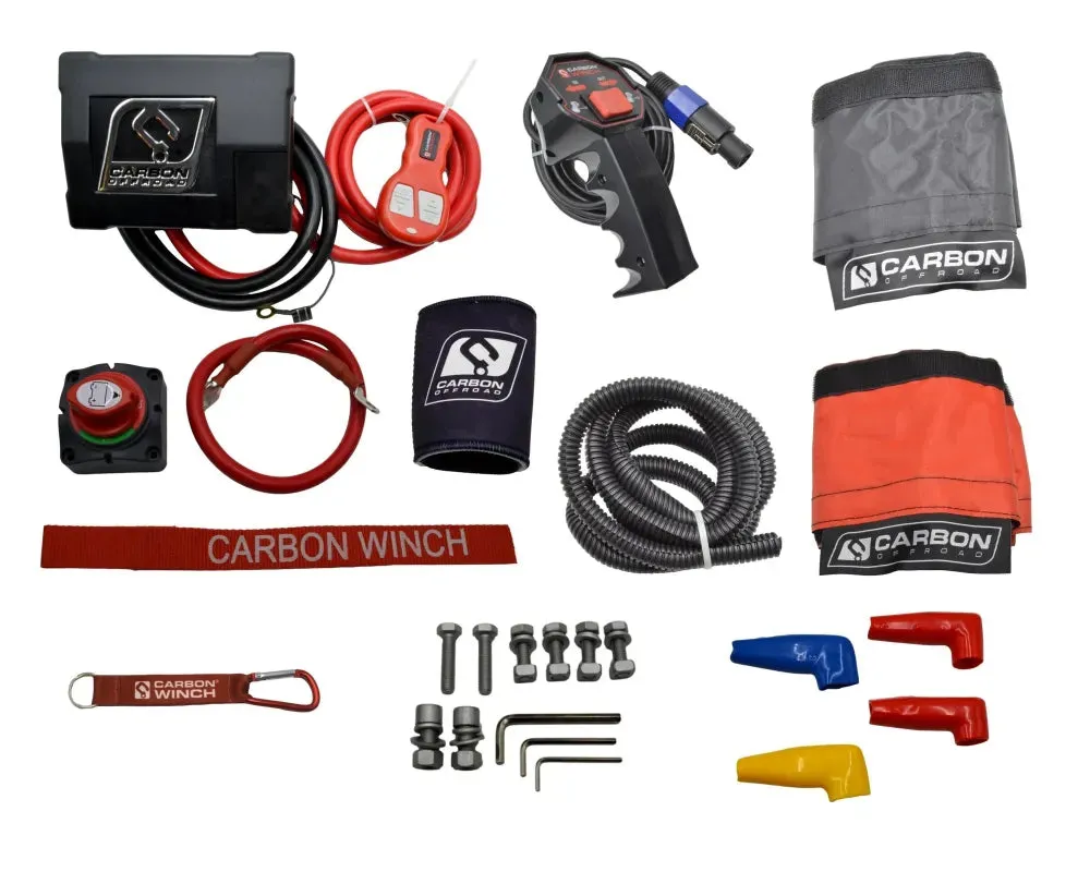 Carbon Scout Pro 15.0K V3 Extreme Duty Electric Winch with Synthetic Rope