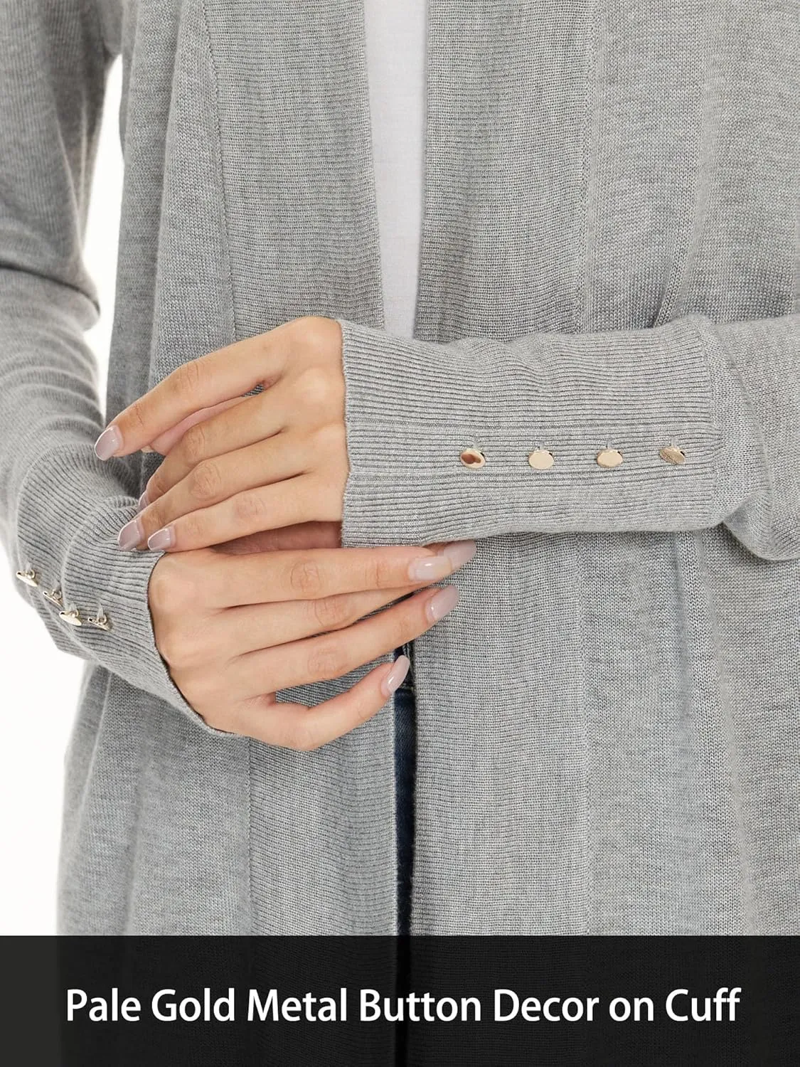 Cardigan Sweaters for Women Dressy Casual Open Front Long Sleeve Lightweight Cardigans for Spring Early Fall