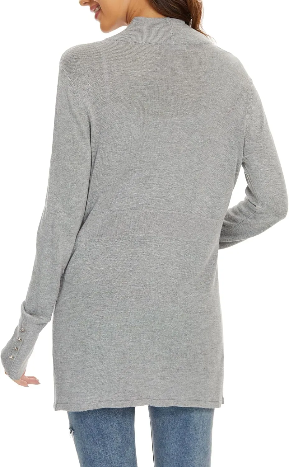Cardigan Sweaters for Women Dressy Casual Open Front Long Sleeve Lightweight Cardigans for Spring Early Fall