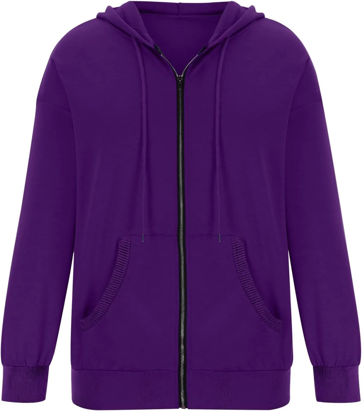 Ceboyel Women'S Zip Up Hoodies 2023 Long Sleeve Hooded Jackets Quarter Zip Pullover Sweatshirt Trendy Casual Fall Clothes