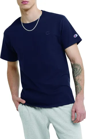 Champion Mens Classic T-shirt, Everyday Tee For Men, Comfortable Soft (Reg. Or Big & Tall), Navy, Medium US