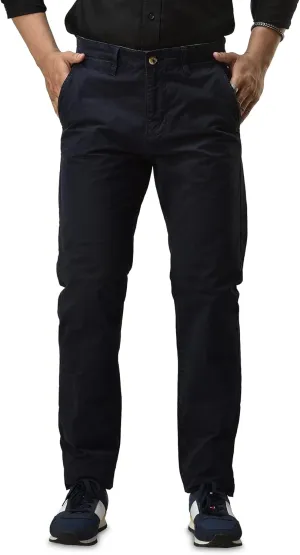 CHARBONNIER Mens Slim fit Chinos Pants, Flat Front Design and Back Buttoned Pockets, Comfortable Mens Pants for Casual wear