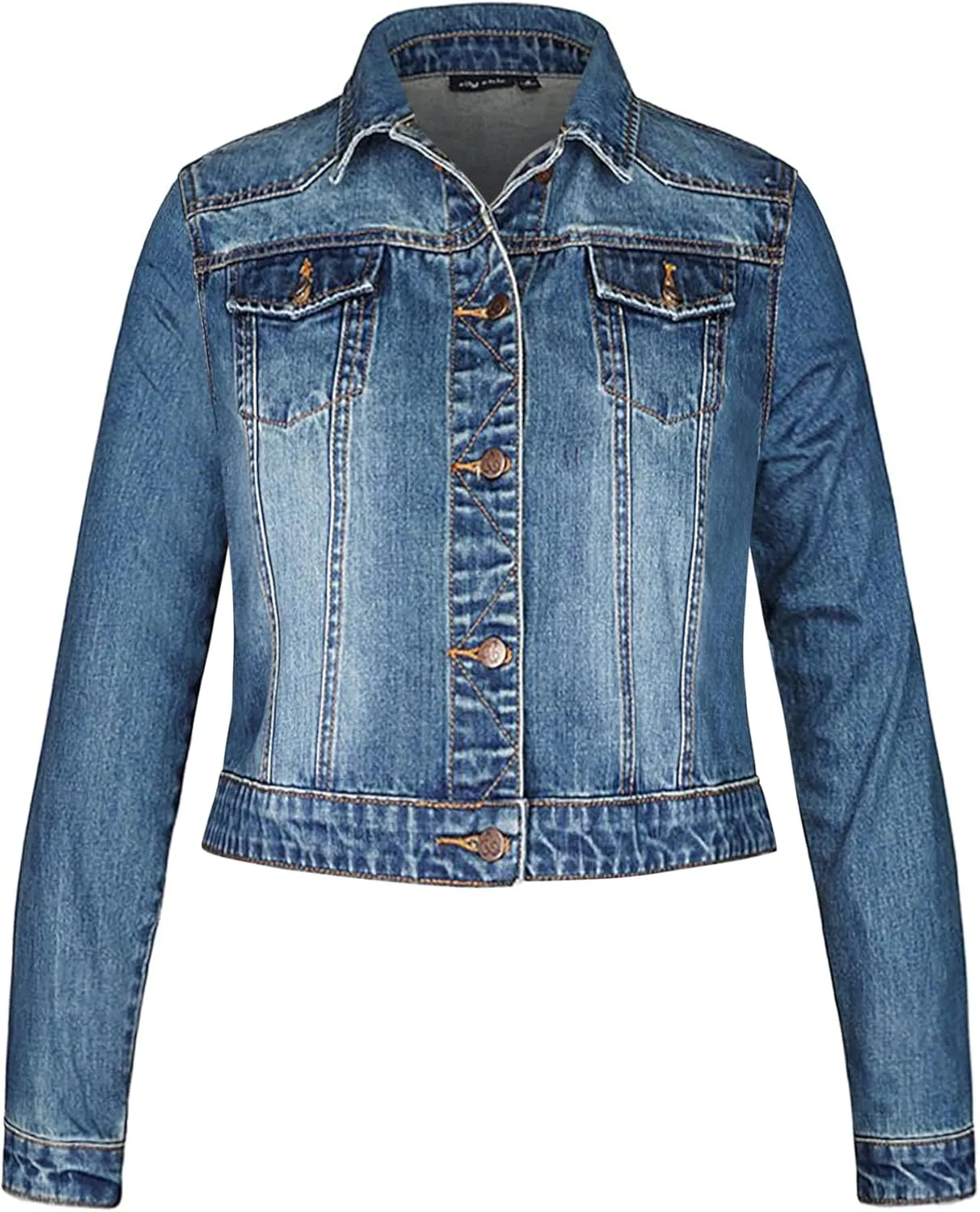 City Chic Women's Plus Size Jacket-Classic Denim