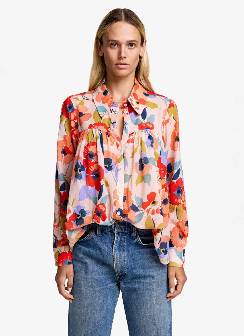 Classic Shirred Blouse