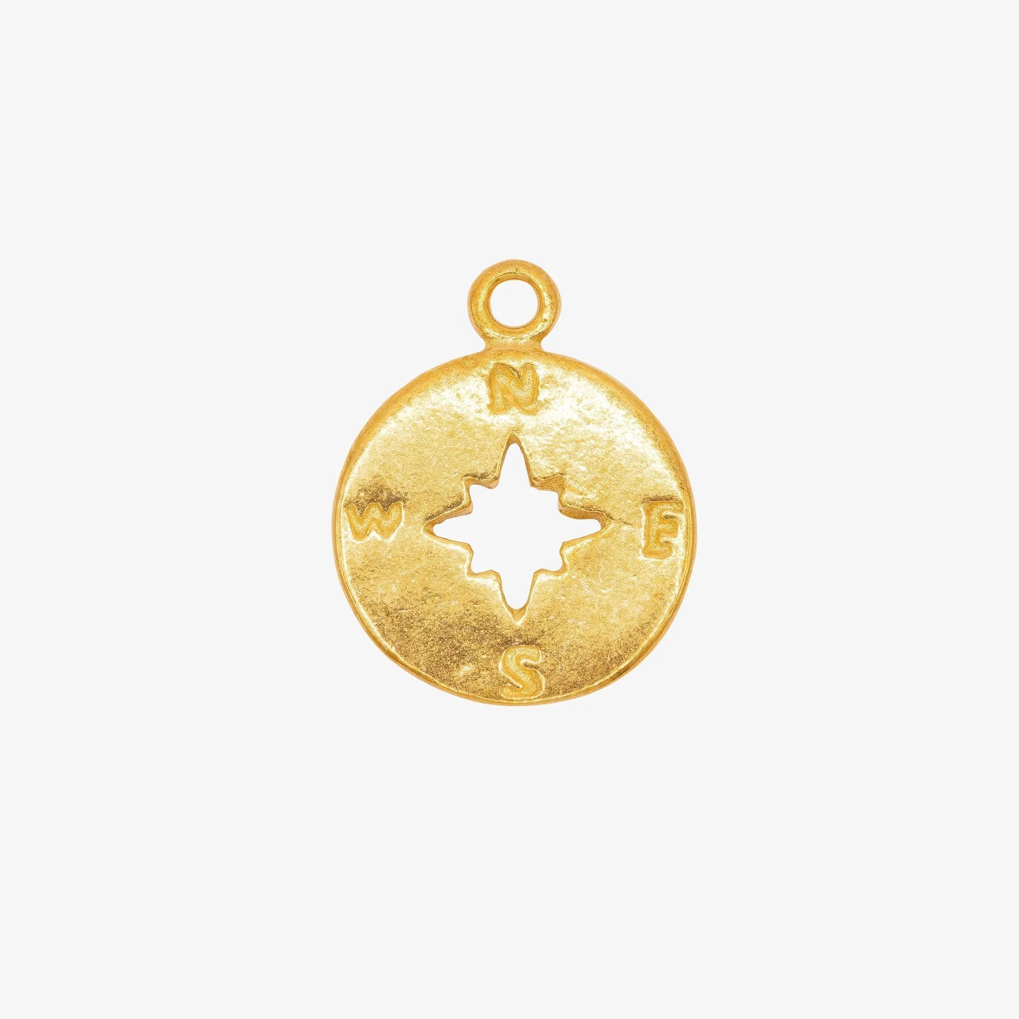 Compass Charm Wholesale 14K Gold, Solid 14K Gold