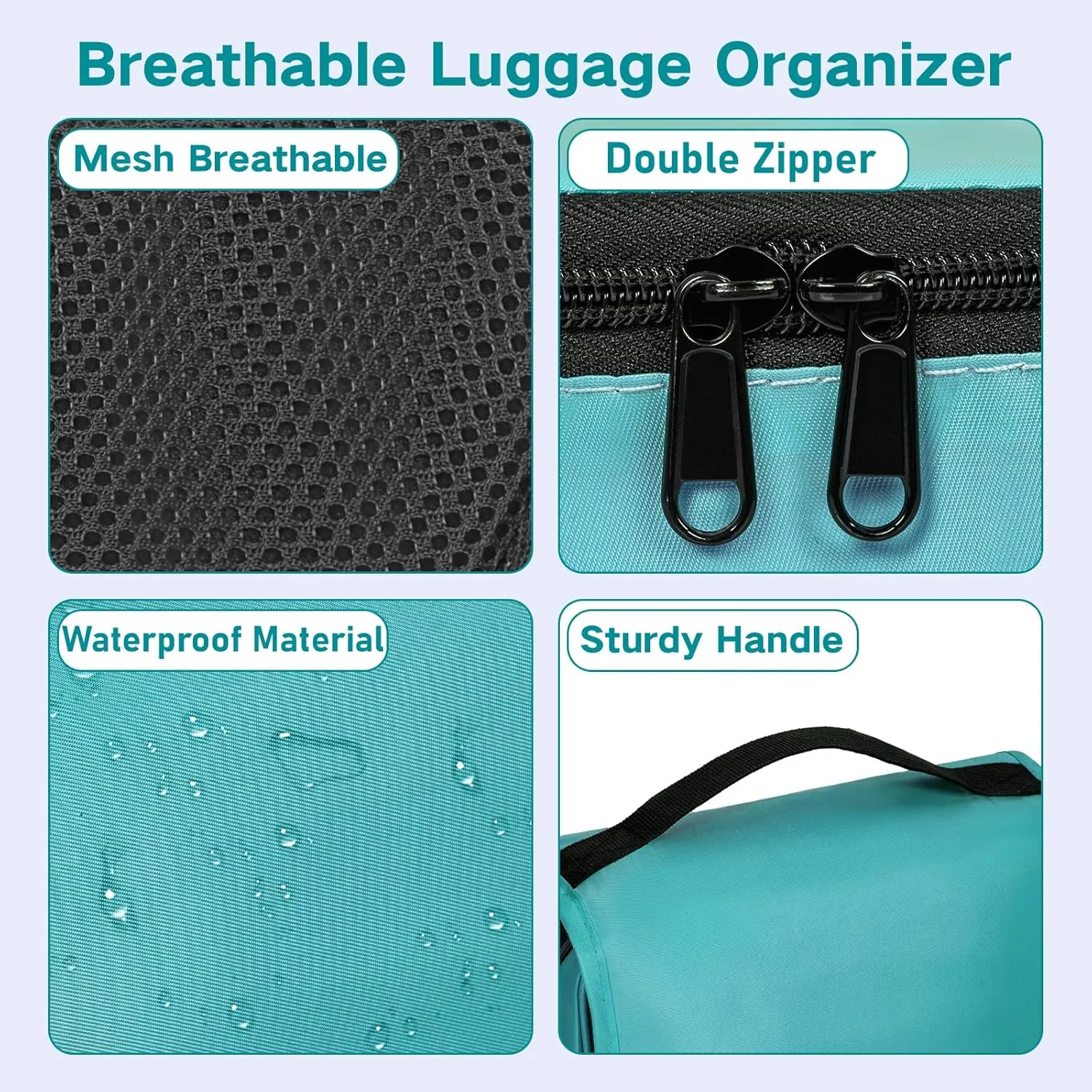 Compression Packing Cubes for Travel, 8 Set Packing Cubes for Suitcases, Breathable Mesh Travel Bags Organizer for Luggage Lightweight Vacation Essentials Accessories (Green)