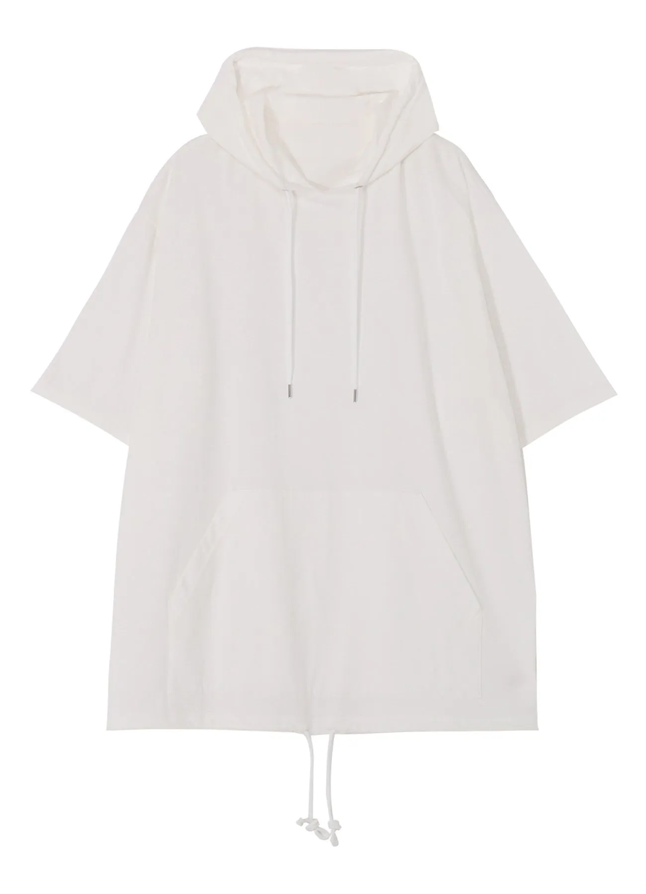 COTTON JERSEY SEVENTH SLEEVE HOODIE