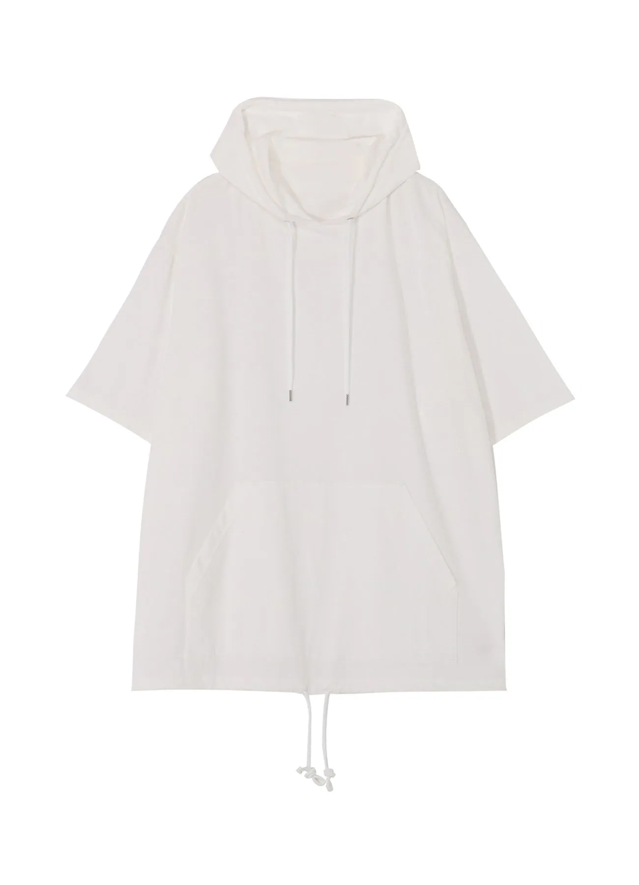 COTTON JERSEY SEVENTH SLEEVE HOODIE