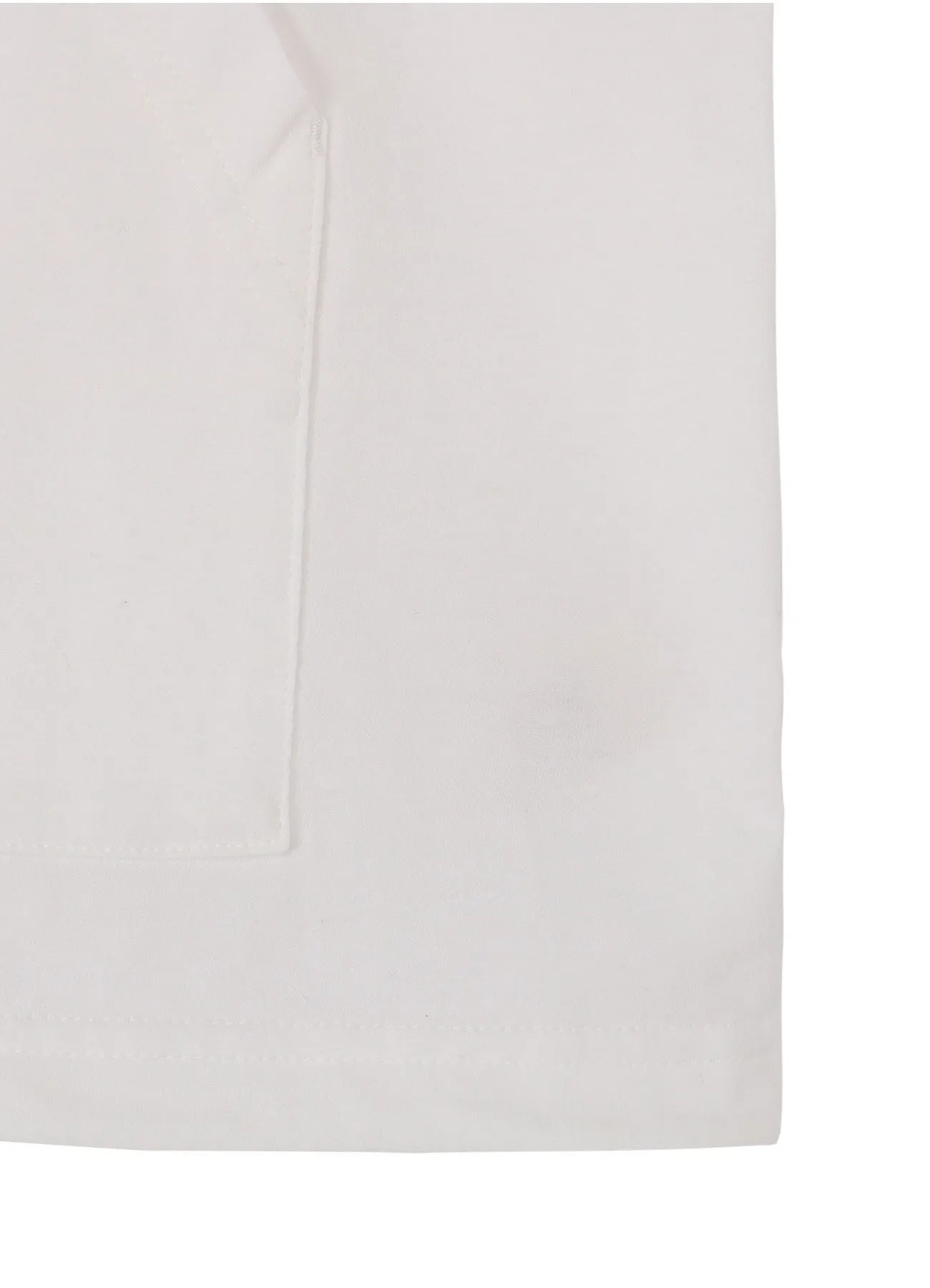 COTTON JERSEY SEVENTH SLEEVE HOODIE