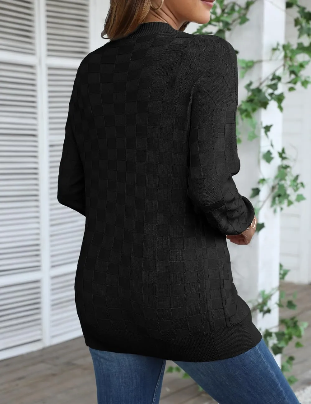 CPOKRTWSO Women's Cardigan Sweaters with Pockets Casual Long Sleeve Open Front Lightweight Cardigans for Women Trendy(S-XL)