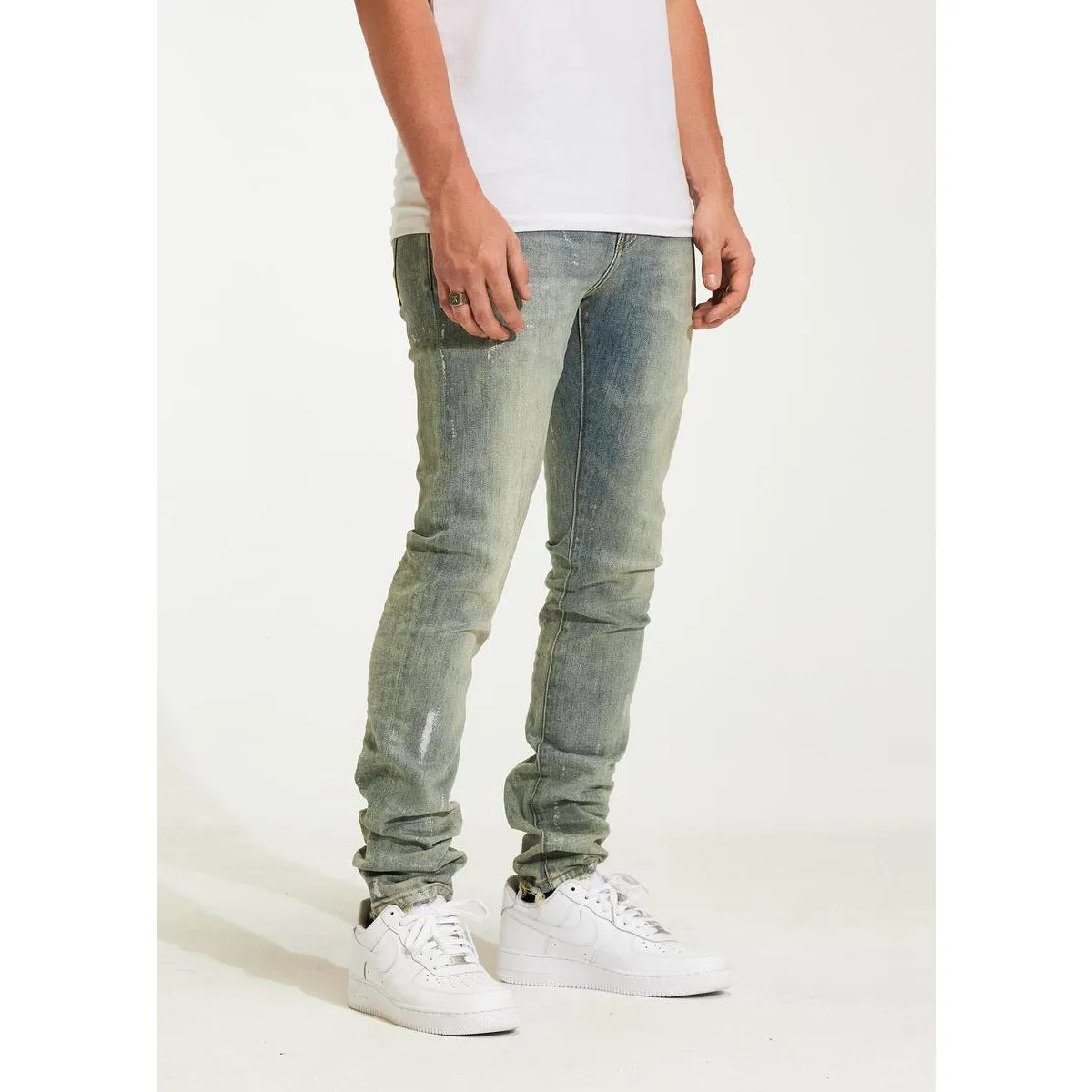 Crysp Denim Atlantic Stone Glitter Jeans (CRYH22-211)