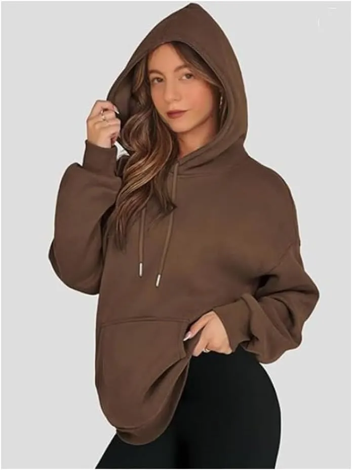 Cute Ladies Gym Cozy Sweatshirt, 2024 Fall Oversized Hooded Pullover Long Sleeve, Teens Clothing Outfits