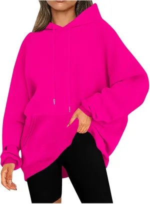 Cute Ladies Gym Cozy Sweatshirt, 2024 Fall Oversized Hooded Pullover Long Sleeve, Teens Clothing Outfits