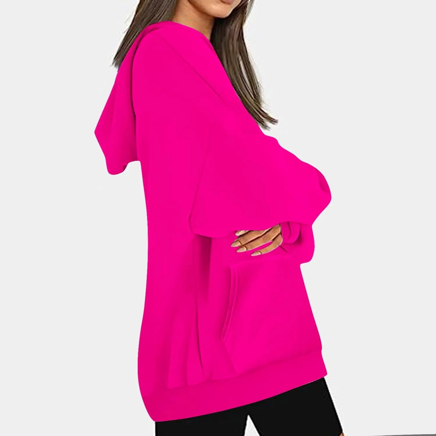 Cute Ladies Gym Cozy Sweatshirt, 2024 Fall Oversized Hooded Pullover Long Sleeve, Teens Clothing Outfits
