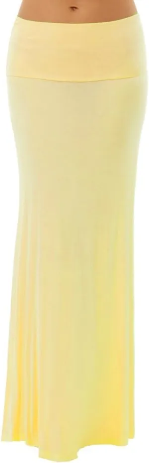Dinamit Jeans Women's Rayon Spandex Maxi Skirt