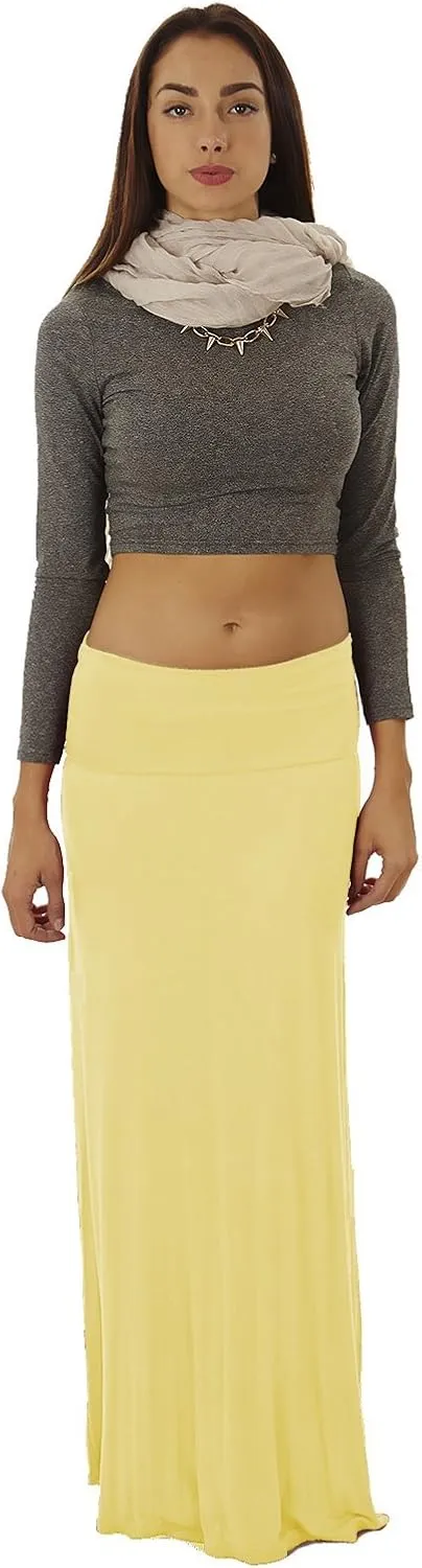 Dinamit Jeans Women's Rayon Spandex Maxi Skirt