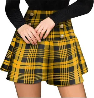 Dresses for Women Summer Fall Mini Short Formal Dressy Disco Club Sexy Plaid Dresses Homecoming Dresses Women 2025