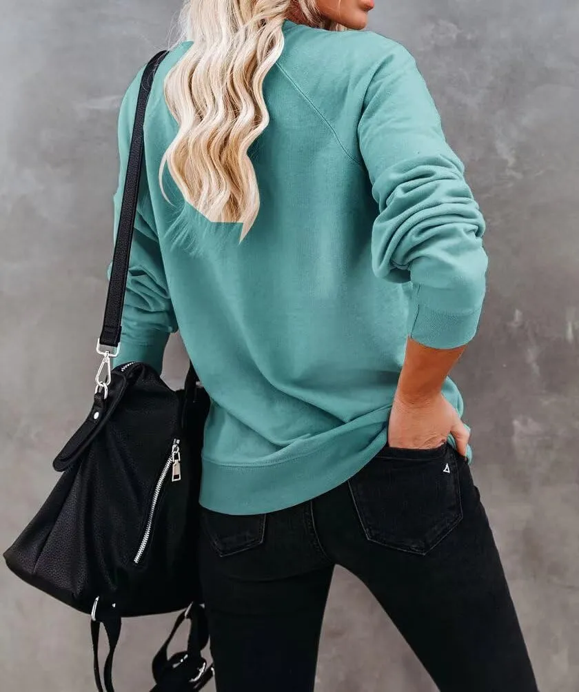 Dressmine Womens Crewneck Mama Sweatshirt Oversized Maternity Long Sleeve Shirt Cute Sweaters Graphic Hoodies