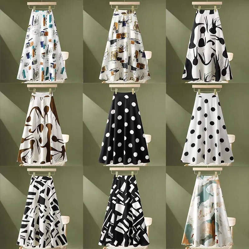 Elegant Long Skirts for Women - Maxi Skirt, Trendy Summer Style-A